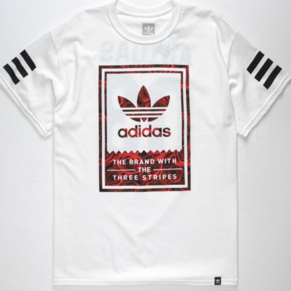 ADIDAS WHITE T SHIRT
